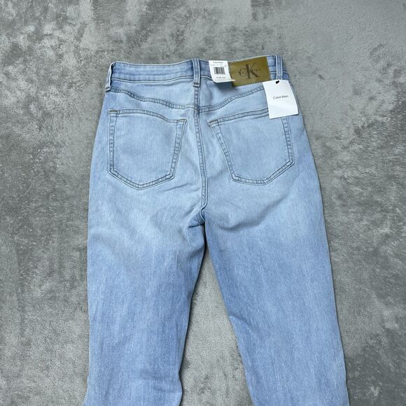 Calvin Klein Women's 6/28 High Rise Skinny Ankle Robins Egg H1080 - Picture 9 of 10